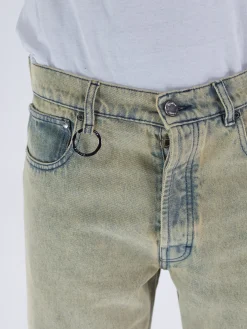 ÉTUDES Jeans<JEANS SIDE DENIM OVERDYED Giallo
