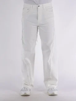 LANVIN Jeans<JEANS TWISTED DENIM BAGGY FIT IN DENIM Bianco