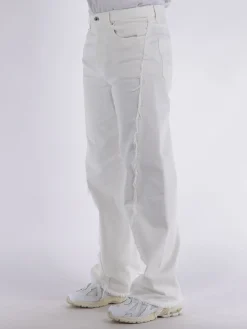 LANVIN Jeans<JEANS TWISTED DENIM BAGGY FIT IN DENIM Bianco