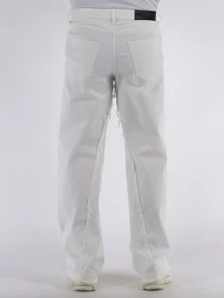 LANVIN Jeans<JEANS TWISTED DENIM BAGGY FIT IN DENIM Bianco