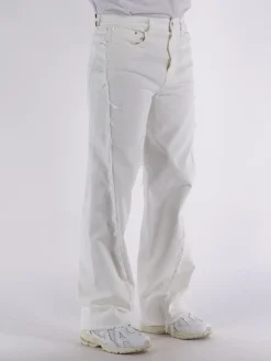 LANVIN Jeans<JEANS TWISTED DENIM BAGGY FIT IN DENIM Bianco