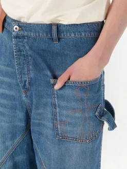 JW ANDERSON Jeans<JEANS TWISTED WORKWEAR Blu
