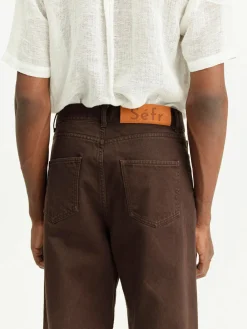 SÉFR Jeans<JEANS WIDE CUT Marrone