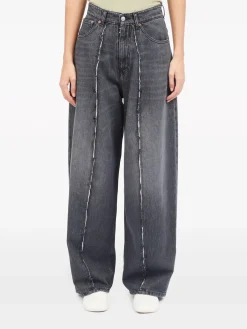 MM6 MAISON MARGIELA Jeans<JEANS WIDE LEG Grigio