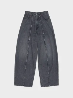 MM6 MAISON MARGIELA Jeans<JEANS WIDE LEG Grigio