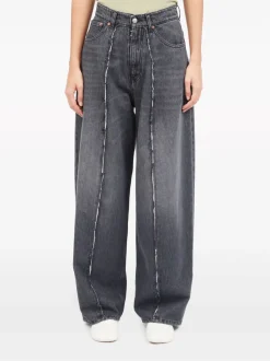 MM6 MAISON MARGIELA Jeans<JEANS WIDE LEG Grigio