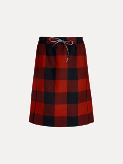 VIVIENNE WESTWOOD Pantaloni<KILT CHECK Nero, Rosso