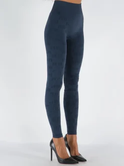 ROTATE BIRGER CHRISTENSEN Pantaloni<LEGGINGS A VITA ALTA Blu