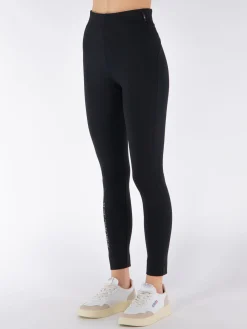 MONCLER GRENOBLE Pantaloni<LEGGINGS IN JERSEY Nero