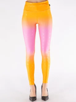 GOLDBERGH Pantaloni<LEGGINS EXERCISE Arancione, Rosa