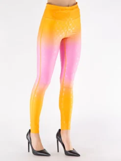 GOLDBERGH Pantaloni<LEGGINS EXERCISE Arancione, Rosa