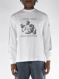 ARIES T-Shirt<MAGLIA ML TIME MACHINE Bianco, Grigio