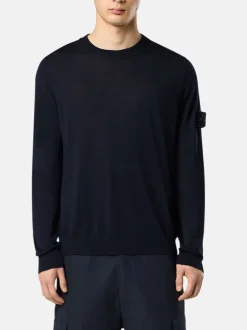 STONE ISLAND Felpe<MAGLIONE GIROCOLLO GHOST Blu