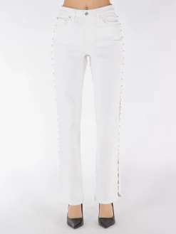 SIMKHAI Pantaloni<PANTALONE AMELIA HIGH RISE Bianco