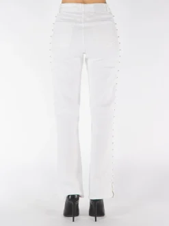SIMKHAI Pantaloni<PANTALONE AMELIA HIGH RISE Bianco