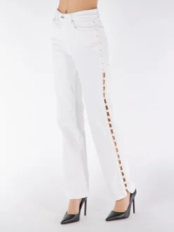 SIMKHAI Pantaloni<PANTALONE AMELIA HIGH RISE Bianco