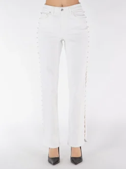 SIMKHAI Pantaloni<PANTALONE AMELIA HIGH RISE Bianco
