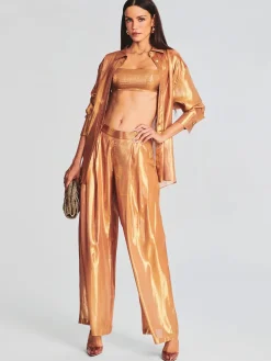 RETROFETE Pantaloni<PANTALONE ARISTA Arancione