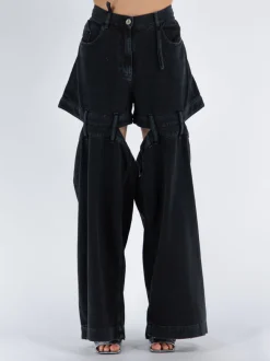 THE ATTICO Pantaloni<PANTALONE ASHTON LONG Nero