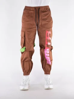 MEMBERS OF THE RAGE Pantaloni<PANTALONE BAGGY Marrone