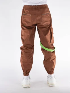 MEMBERS OF THE RAGE Pantaloni<PANTALONE BAGGY Marrone