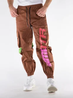MEMBERS OF THE RAGE Pantaloni<PANTALONE BAGGY Marrone
