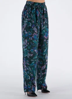 ISABEL MARANT Pantaloni<PANTALONE BENTON Azzurro, Nero, Verde, Viola