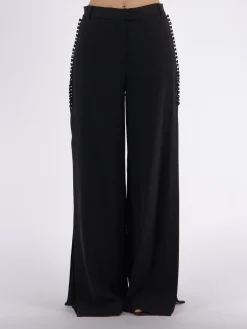 SIMKHAI. Pantaloni<PANTALONE BLOSSOM PLEATED Nero