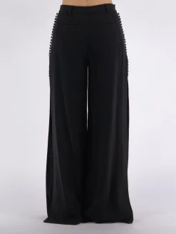 SIMKHAI. Pantaloni<PANTALONE BLOSSOM PLEATED Nero