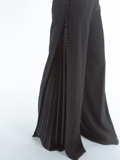 SIMKHAI. Pantaloni<PANTALONE BLOSSOM PLEATED Nero