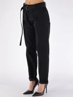 TOM FORD Pantaloni<PANTALONE BOYFRIEND FIT BELT Nero
