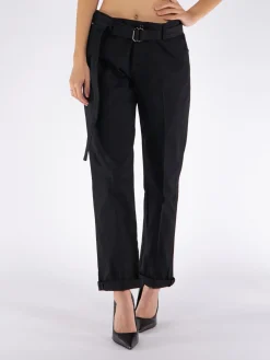 TOM FORD Pantaloni<PANTALONE BOYFRIEND FIT BELT Nero