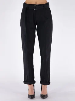 TOM FORD Pantaloni<PANTALONE BOYFRIEND FIT BELT Nero