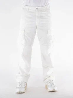CARHARTT WIP Pantaloni<PANTALONE CARGO Bianco