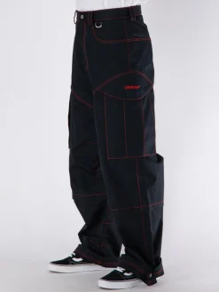 OFF-WHITE Pantaloni<PANTALONE CARGO ARROW Nero, Rosso