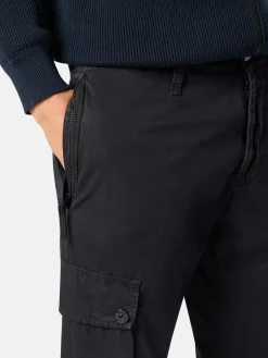 STONE ISLAND Pantaloni<PANTALONE CARGO BRUSHED ORGANIC COTTON CANVAS OLD EFFECT Blu