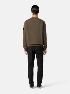 STONE ISLAND Pantaloni<PANTALONE CARGO BRUSHED ORGANIC COTTON CANVAS OLD EFFECT Giallo, Nero, Verde