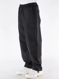 POP TRADING COMPANY Pantaloni<PANTALONE CARGO TRACK Nero