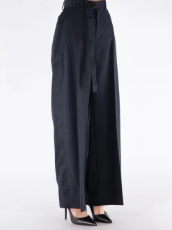 SACAI Pantaloni<PANTALONE CHALK STRIPE Blu
