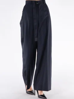 SACAI Pantaloni<PANTALONE CHALK STRIPE Blu