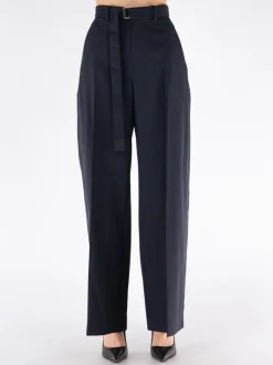 SACAI Pantaloni<PANTALONE CHALK STRIPE Blu
