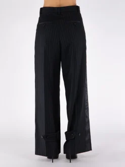SACAI Pantaloni<PANTALONE CHALK STRIPE Nero