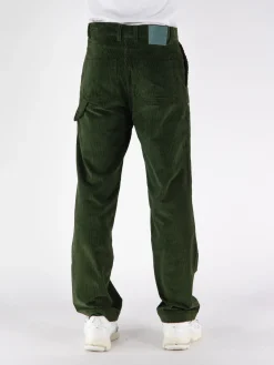 DROLE DE MONSIEUR Pantaloni<PANTALONE CHARPENTIER CORDUROY Verde