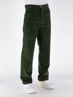 DROLE DE MONSIEUR Pantaloni<PANTALONE CHARPENTIER CORDUROY Verde