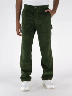 DROLE DE MONSIEUR Pantaloni<PANTALONE CHARPENTIER CORDUROY Verde