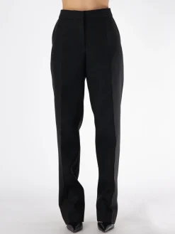 JIL SANDER Pantaloni<PANTALONE CHINO CON PIEGE Nero
