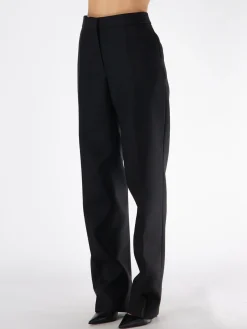 JIL SANDER Pantaloni<PANTALONE CHINO CON PIEGE Nero