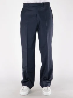 SUNFLOWER Pantaloni<PANTALONE CHINO CON PINCES RELAXED Blu