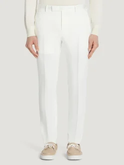PT Pantaloni<PANTALONE CHINO DIECI CON PINCES Bianco