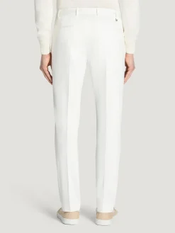 PT Pantaloni<PANTALONE CHINO DIECI CON PINCES Bianco
